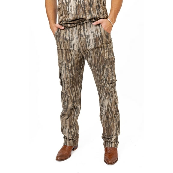Realtree Men’s 6-Pocket Cargo Camo Hunting Pants , Regular Fit, Straight Leg, Camo Pants for Outdoor, Hiking Wear | S-4X