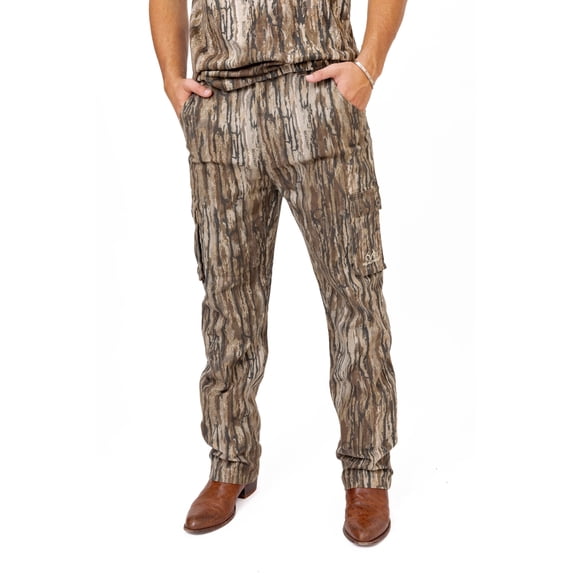 Realtree Men’s 6-Pocket Cargo Camo Hunting Pants , Regular Fit, Straight Leg, Camo Pants for Outdoor, Hiking Wear | S-4X