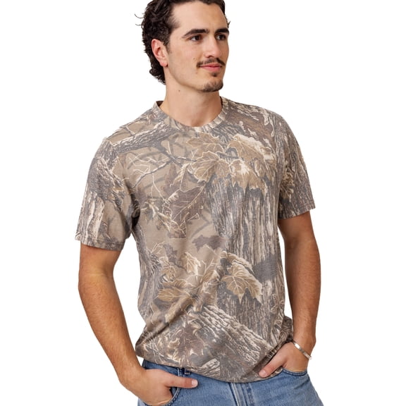 Realtree Camo Tri-Blend Short Sleeve Shirt – Lightweight & Soft, Outdoor & Hunting Apparel