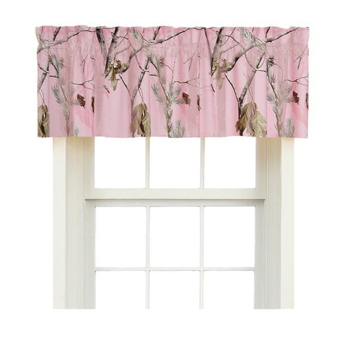 Realtree AP Pink Rod Pocket Valance, Camouflage Design ''88 x 18'' Inches, Camo Valance Curtain for Bedroom, Kitchen, Living Room & Farmhouse