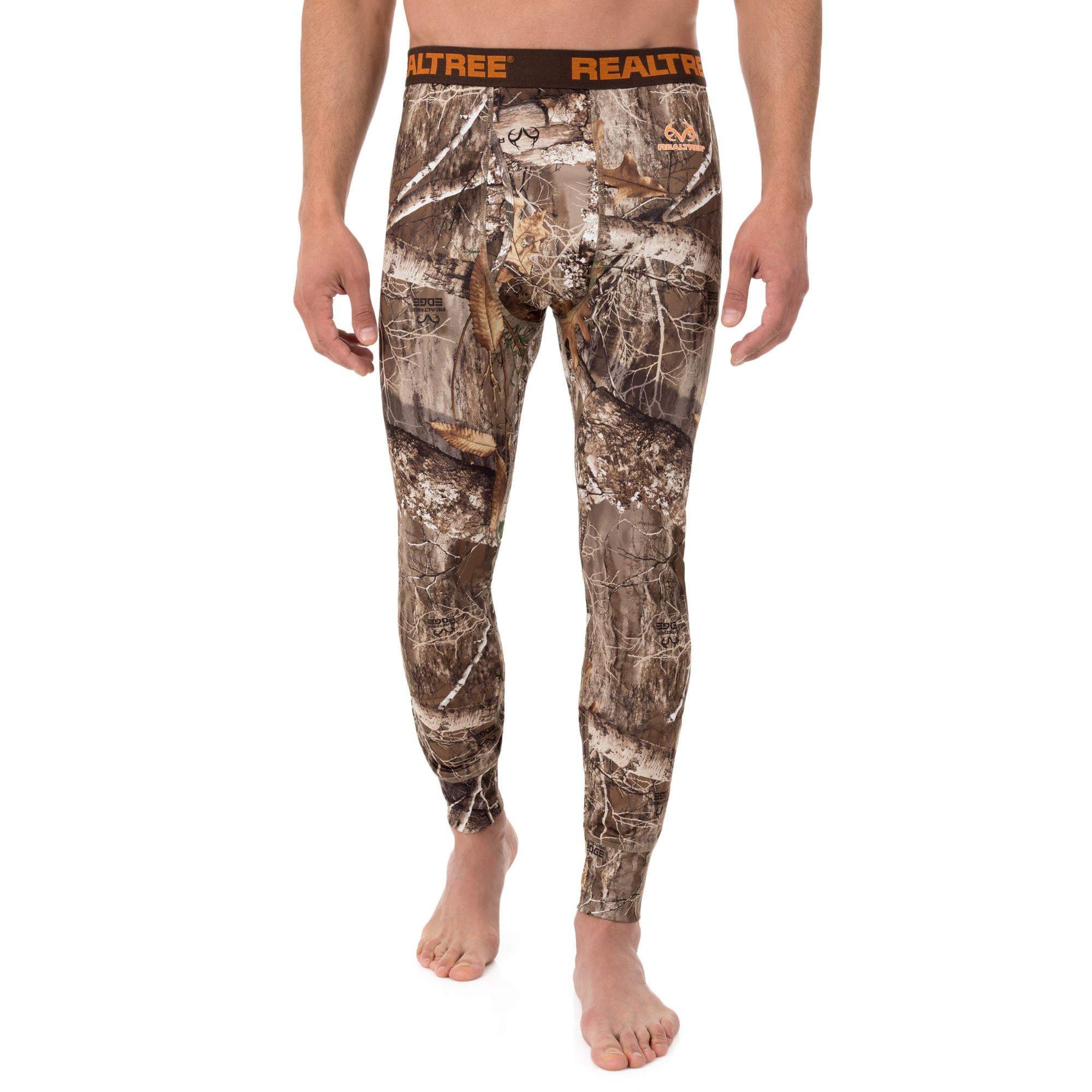 Realtree Men's Fitted Baselayer Thermal Underwear Bottom