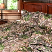 Realtree Comforter & Sham Queen Bedding Set, Xtra Green Camo