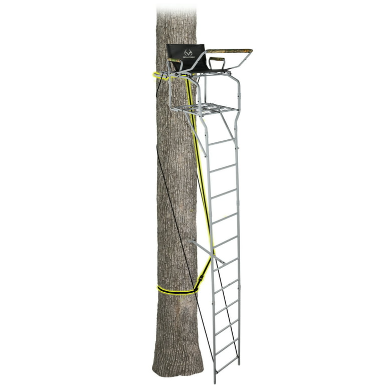 Realtree 15' Air Strike Two-Person Hunting Ladder Tree Stand W/Jaw 