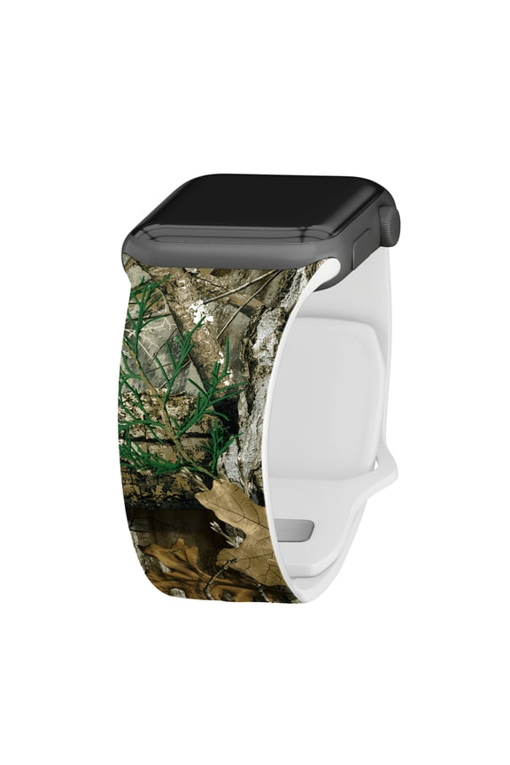 Realtree EDGE Camo Silicone Unisex Watch Band for Apple Watch - 42/44/45/49mm(46mm Series 10) Camo by Affinity Bands
