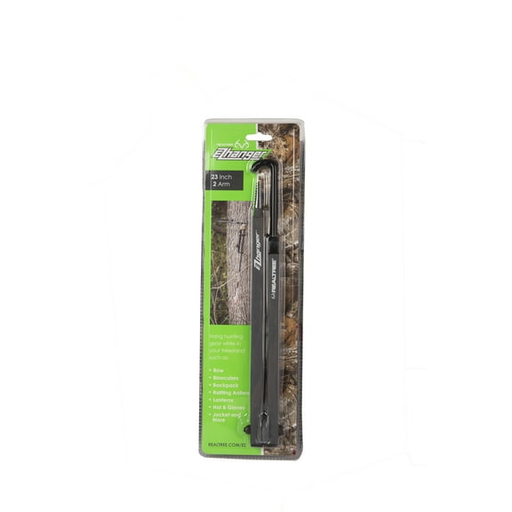 Realtree EZ Hanger 23" Multi-Purpose Gear Hanger and Hunting Accessory, 1 Pack