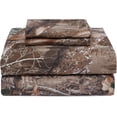 thumbnail image 1 of VISI-ONE Realtree Edge Queen Camo 4 Piece Sheet Set – Lightweight, Cooling, Wrinkle-Free Microfiber 15" Deep Pockets Sheets, Unisex Rustic Western Farmhouse Style Made to Complement All Living Spaces, 1 of 7