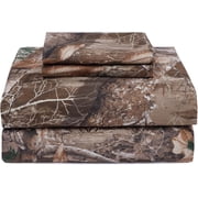 Realtree Edge Camo Sheet Set Queen – 4-Piece Microfiber, 15" Deep Pocket