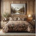 thumbnail image 1 of VISI-ONE Realtree Edge Camo Full 3 Piece Comforter Set – Rustic Western Country Style with Farmhouse Vibes, Perfect All Season Bedding for Lodge, Cabin, Outdoor Lovers, Nature Lovers, 1 of 7