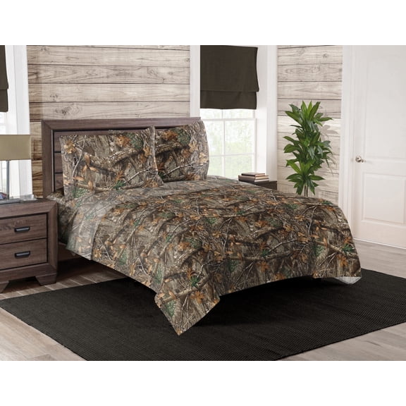 Realtree Edge 4 Piece King Sheet Set, Includes Sheets and Pillowcases