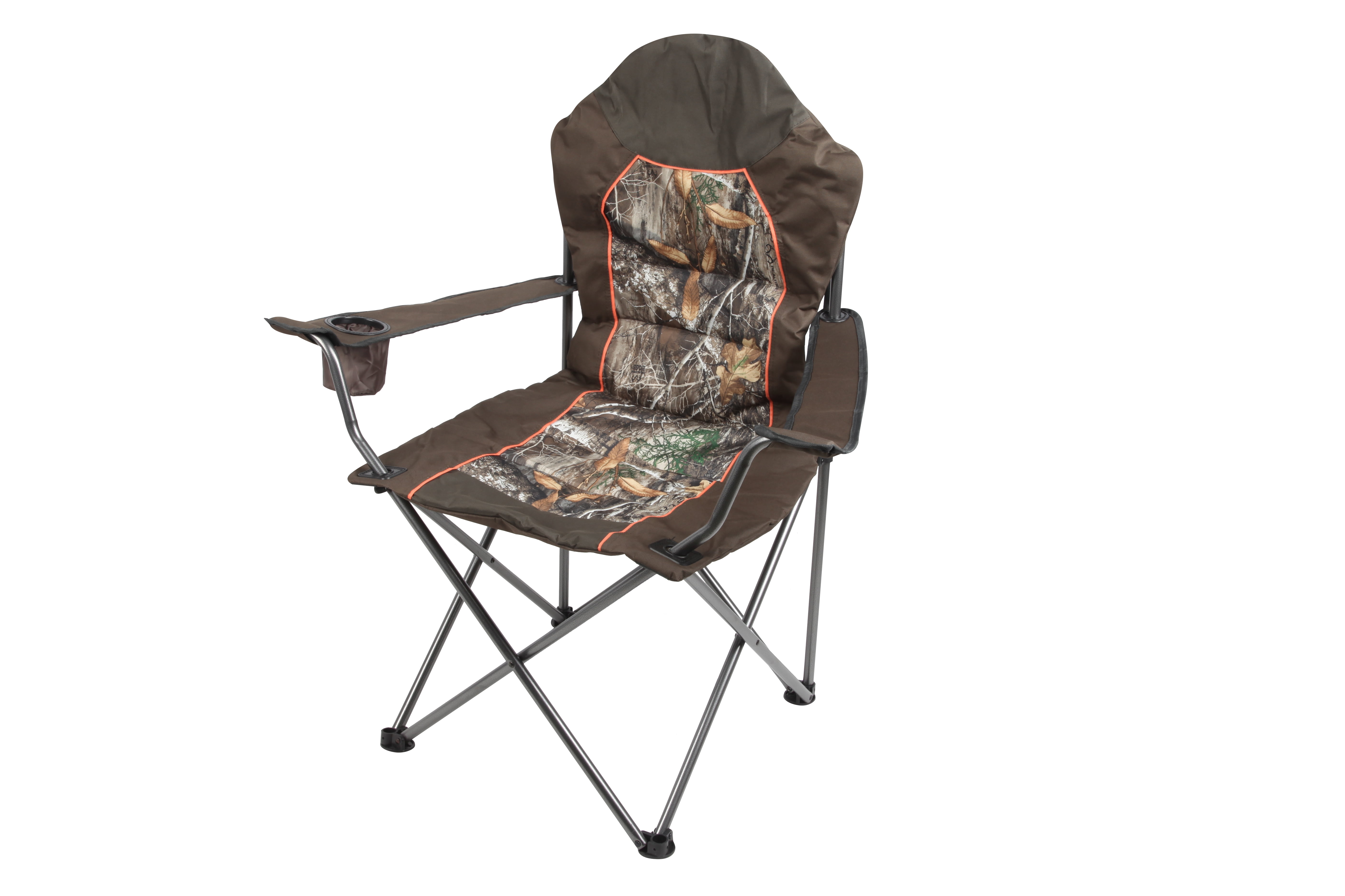 送料込み BOWERY CHAIR REAL TREE Realtree Quad Camp Chair with Insulated Cupholder, Camo - Walmart