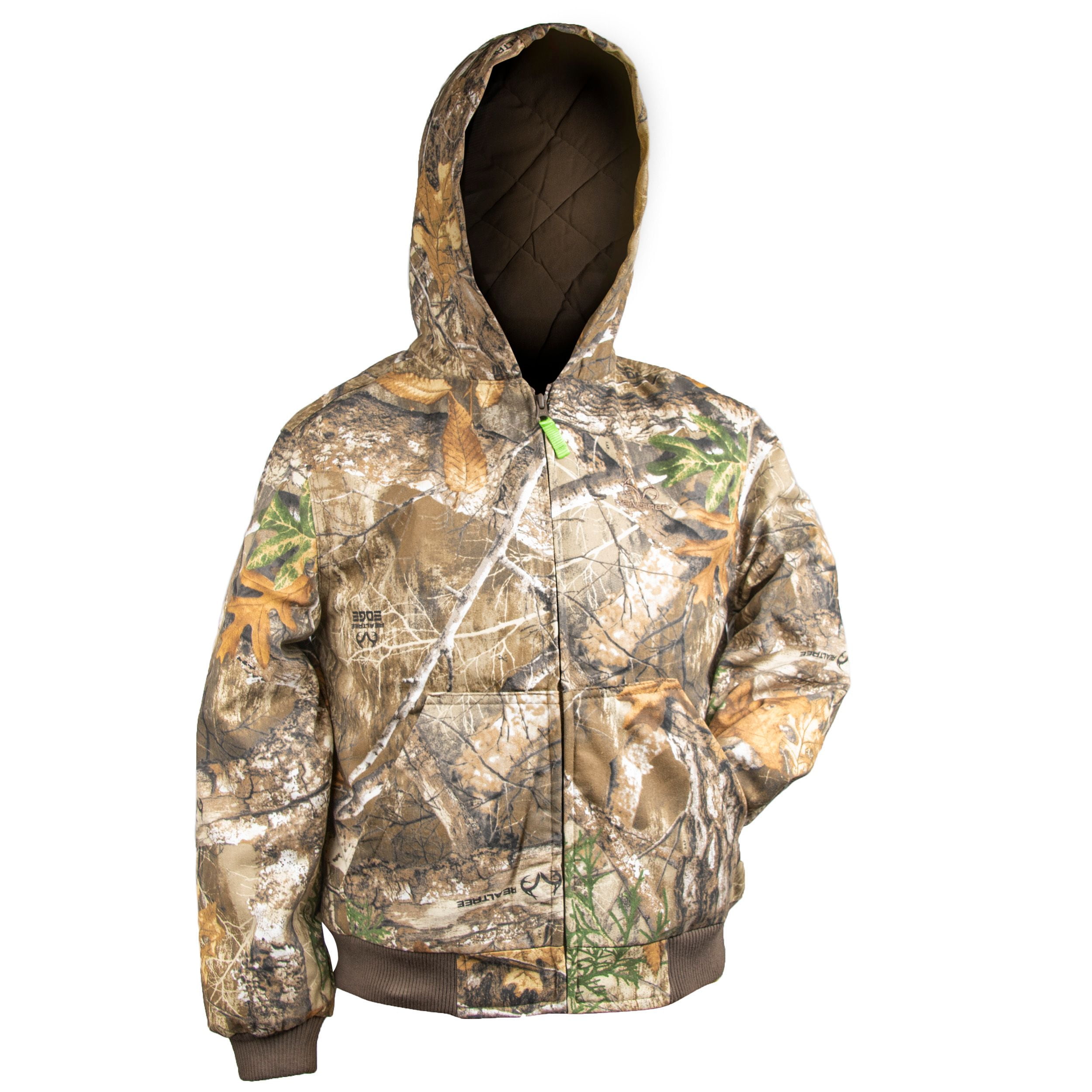 Realtree Edge Youth Insulated Hunting Bomber Jacket, Size M, Unisex