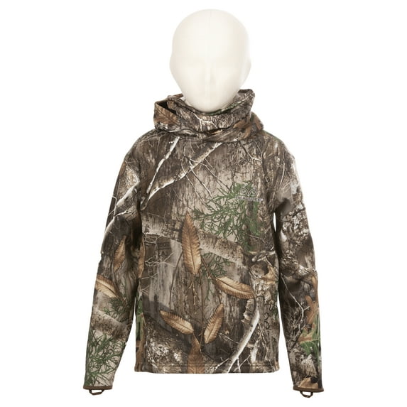 Realtree Edge Youth Performance Pullover Hoodie with Neck Gaiter