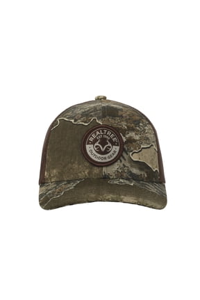 Excape Camo 6-Panel Trucker Hat Mid Profile Mesh Back Snapback, One Size