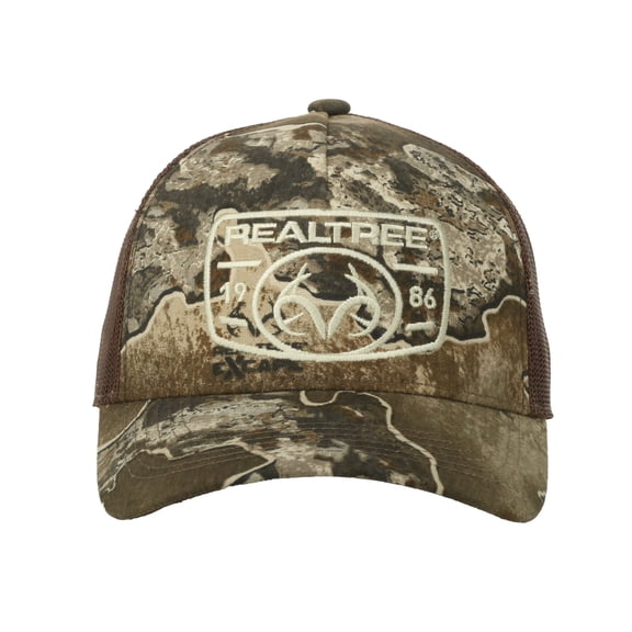 Realtree Excape Camo Hunting Cap Low Profile Mesh Back Snapback, One Size