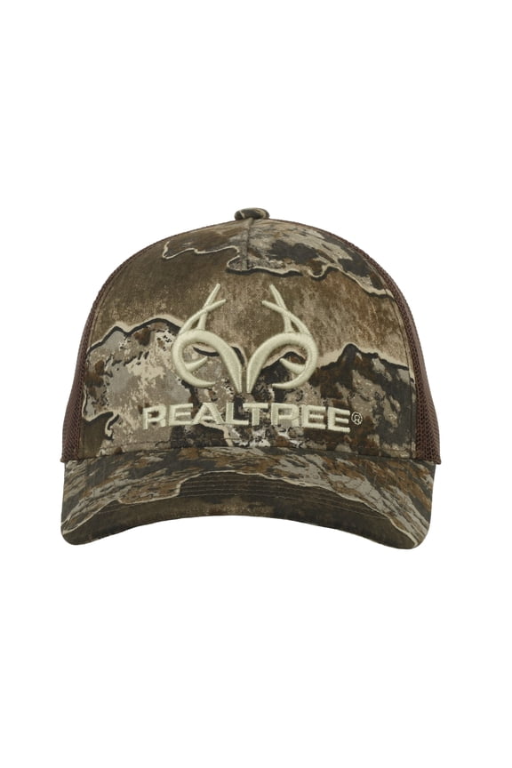 Excape Camo Hunting Trucker Hat Mid Profile Mesh Back Snapback, One Size