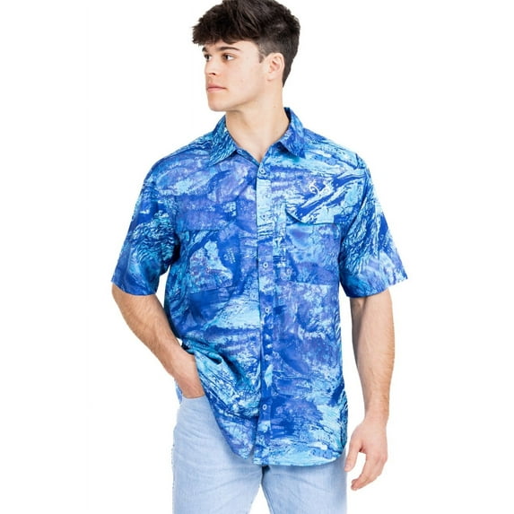Realtree Fishing Charter Original Men's Short Sleeve Shirt ...