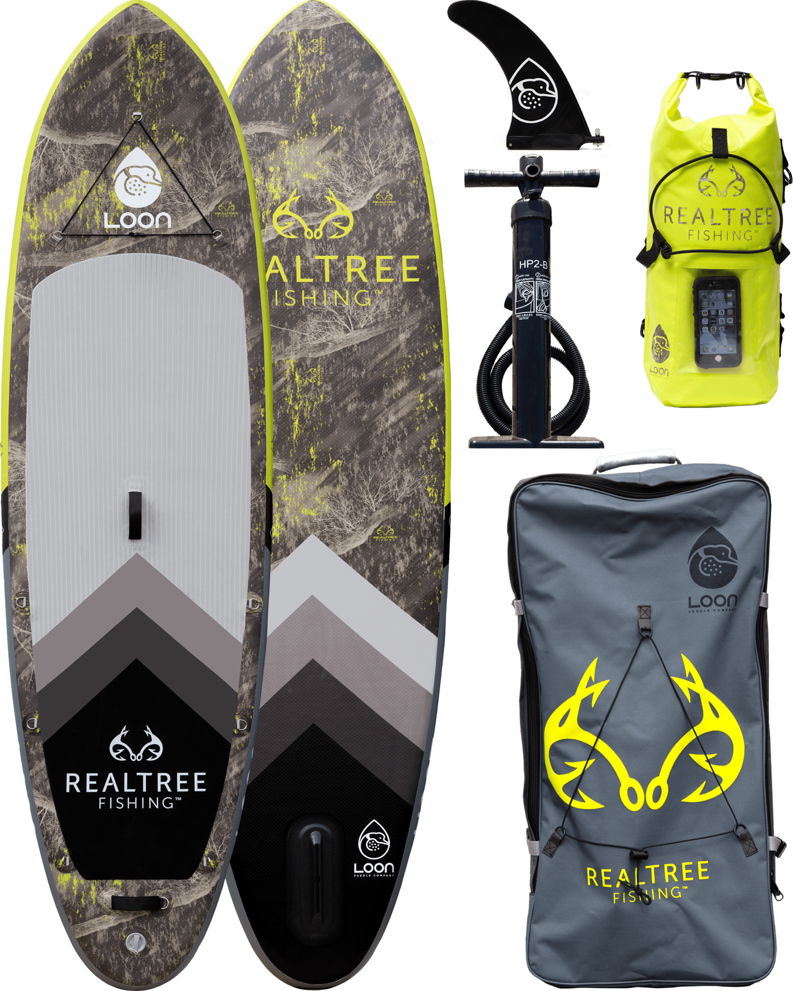 Realtree™ Fishing Hi-Viz Feather Light 10'8" Inflatable Paddle Board
