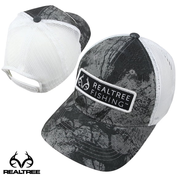 Realtree Fishing Hook Horn Patch Mesh Back Cap