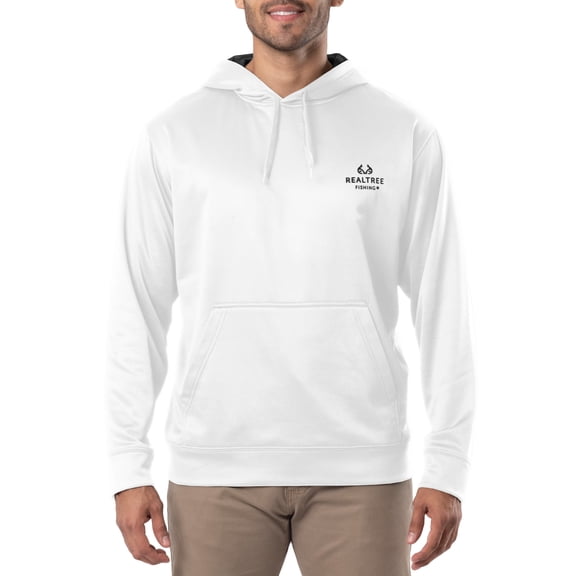 Realtree Fishing Men's Logo Performance Hoodie, Size S-4XL