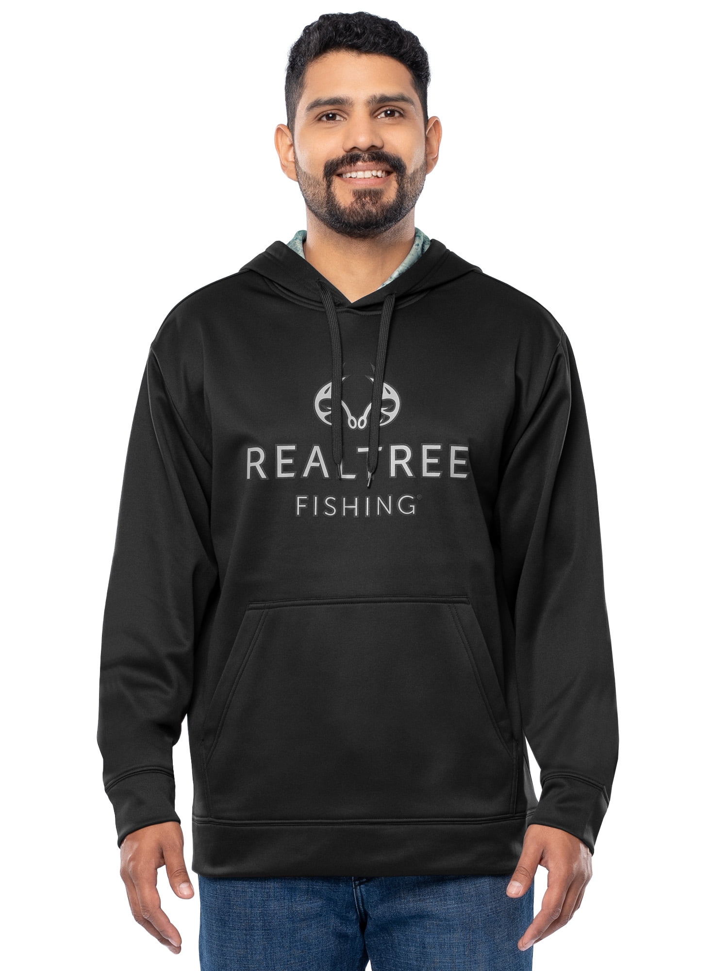 Realtree Fishing Men's Logo Performance Hoodie, Size S-4XL