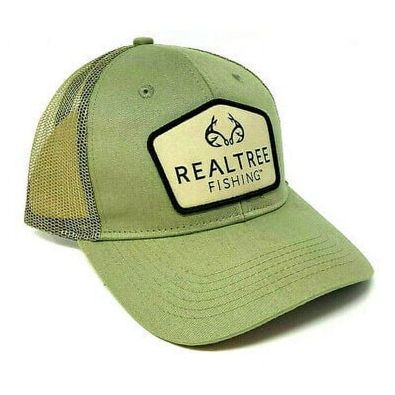 Realtree Fishing Patch Green Adjustable Mesh Trucker Snapback Hat
