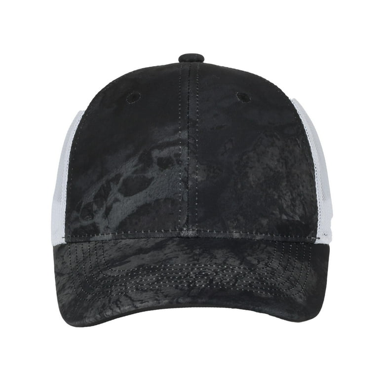 Realtree Men's Wav3 Black Camo Baseball Cap Adjustable Polyester