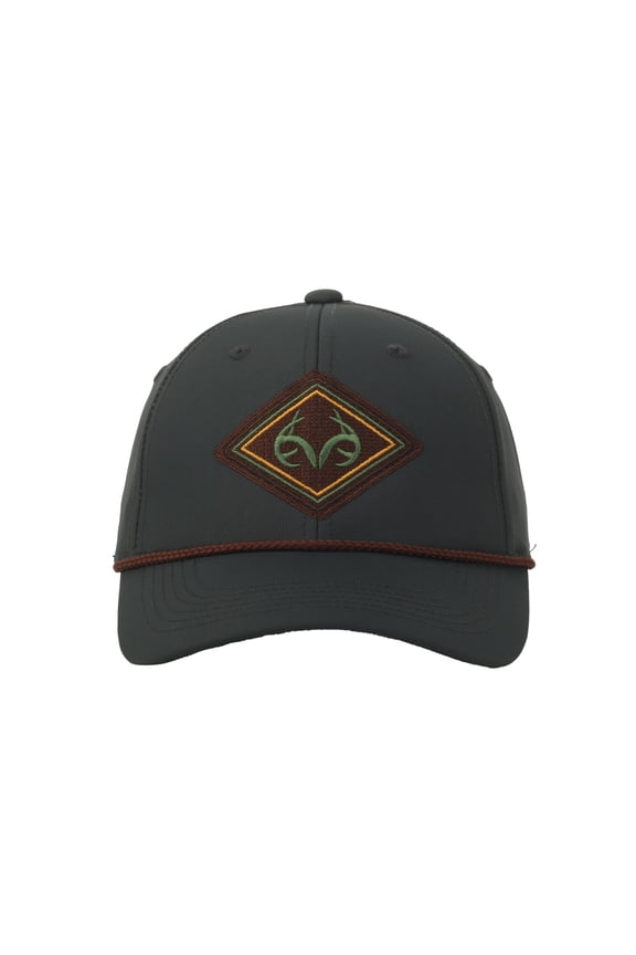 Graphite 6-Panel Cap Structured Full Fabric with Cord, Snapback, One Size