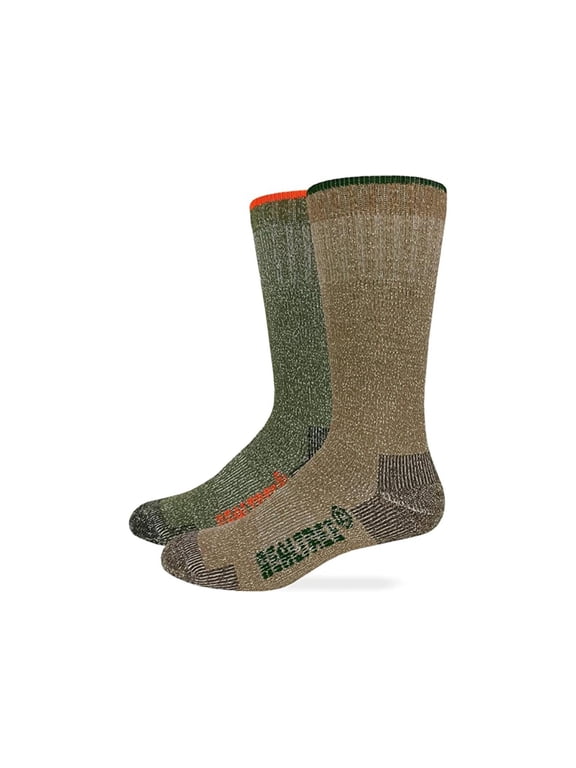 Heavyweight Merino Wool Full Cushion Boot Sock 2 Pair, Assorted, Large