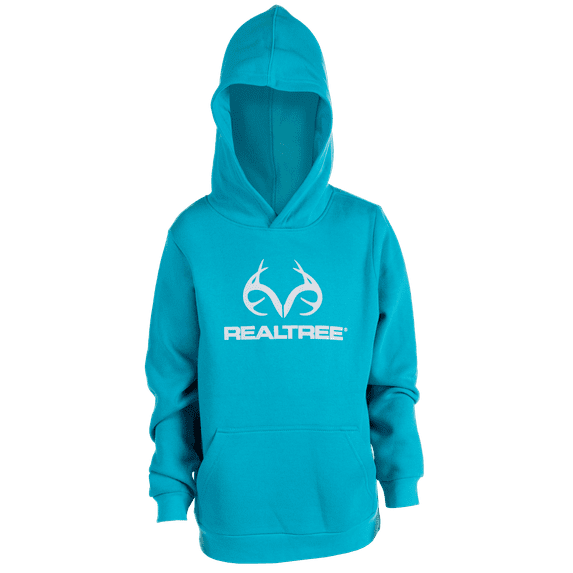 Realtree Kids Unisex Youth Pullover Hoodie, Cotton Blend - Extra Large, Blue