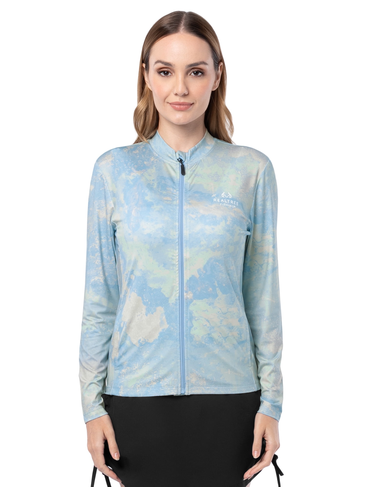Realtree Ladies Long Sleeve ZIP Performance Top, Size S-2XL