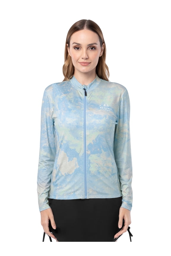 Ladies Long Sleeve ZIP Performance Top, Size S-2XL