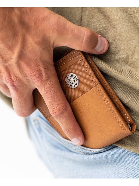 Realtree Leather Shell Logo Trifold Wallet
