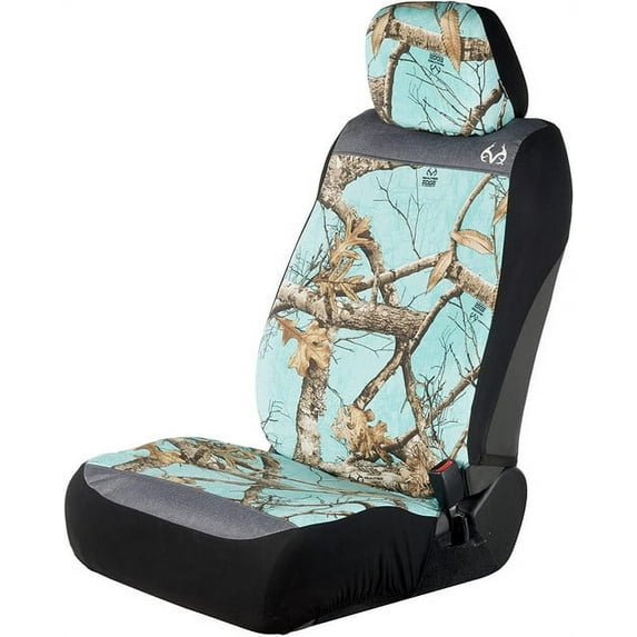 Realtree Green Polyester Front Seat Covers, 2 Pieces
