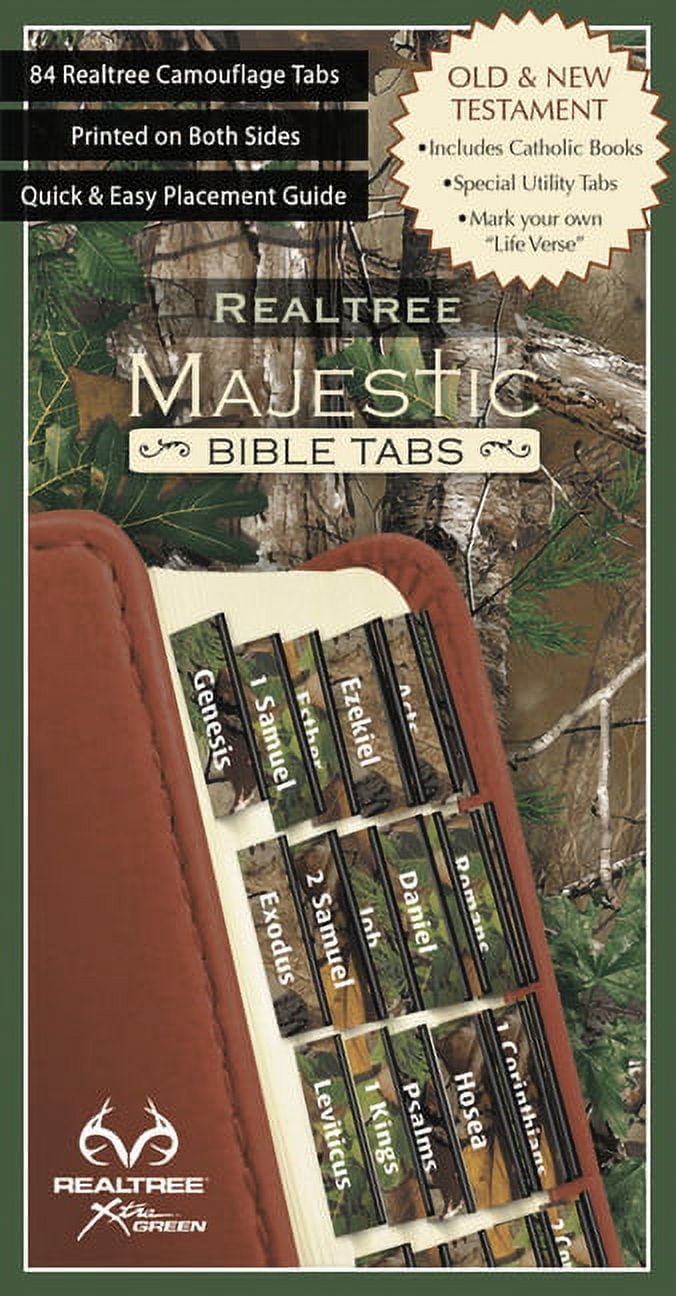 ELLIE CLAIRE Realtree Majestic Bible Tabs - Camo Version