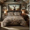 thumbnail image 1 of VISI-ONE Realtree Max-5 Camo Full 3 Piece Comforter Set – All-Season Lightweight Microfiber Bedding, Farmhouse Rustic Décor, Unisex Style for Mancave, Cabin, Lodge, Ranch, Farmhouse & Modern Living, 1 of 7