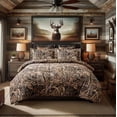 thumbnail image 1 of VISI-ONE Realtree Max-5 Camo Queen 3 Piece Comforter Set – All-Season Lightweight, Breathable Microfiber Bedding, Farmhouse Rustic Décor for Mancave, Cabin, Lodge, Camping, Outdoor & Modern Spaces, 1 of 7