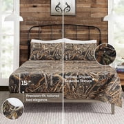 Realtree Max-5 Camo Sheet Set King – 4-Piece Microfiber, 15" Deep Pocket