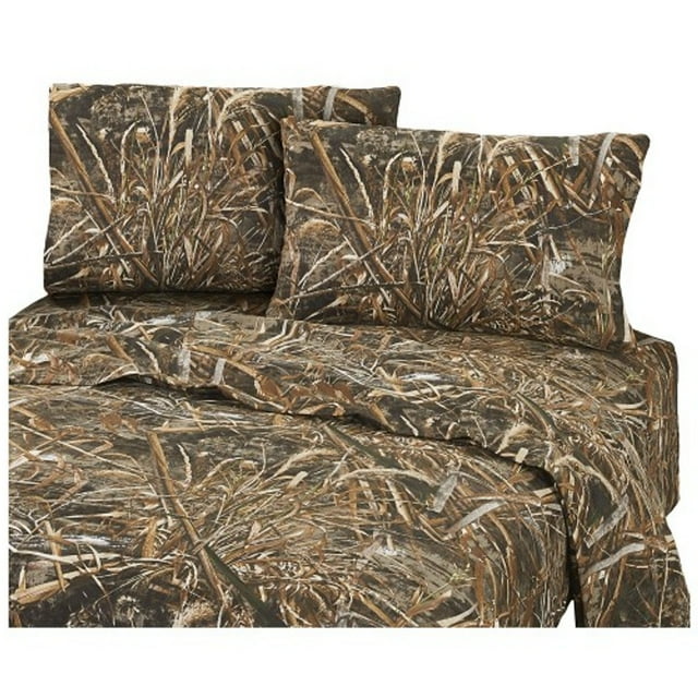 Realtree Max5 Camouflage Bed Sheets 4 Piece Camo Bedding King Premium