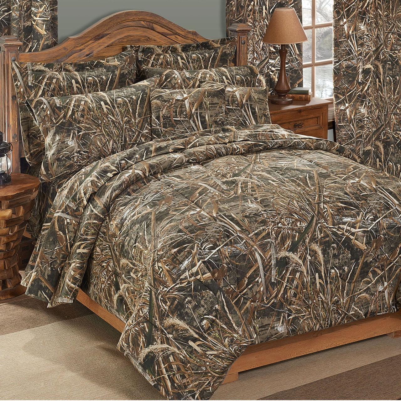 Realtree Max5 King Size Camo Comforter Set, Premium Polycotton Fabric