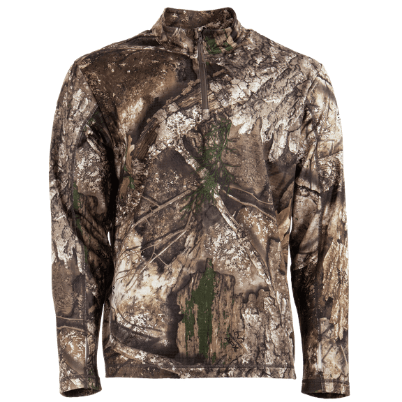 Realtree Men's 1/4 Zip Performance Hoodie, Realtree APX, Size Large