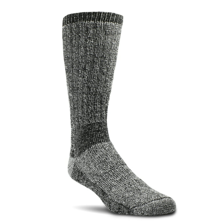 Realtree Men's 2-Pair Thermal Socks with Odor Protection (Gray, Size Large)