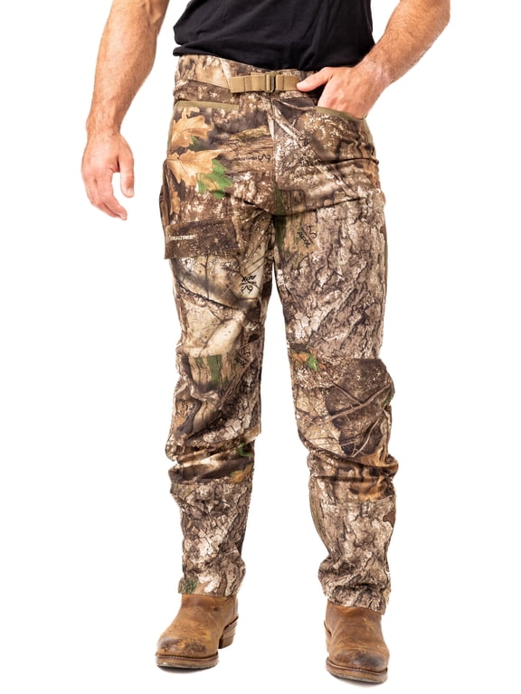 Men's Hunting Camo Pants with Reinforced Knees, Water-Resistant, Breathable