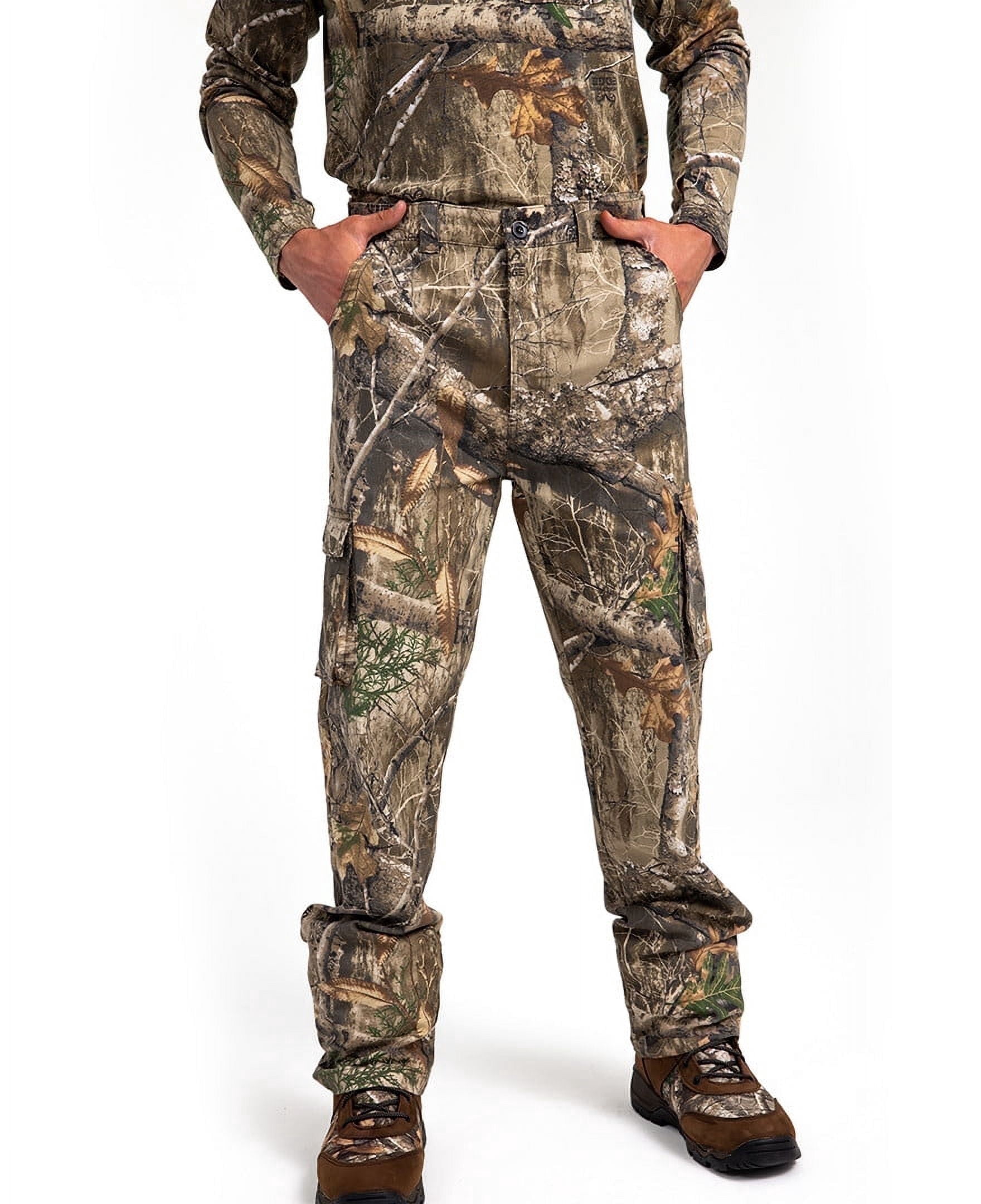Realtree Men’s 6-Pocket Cargo Camo Hunting Pants , Regular Fit, Straight Leg, Camo Pants for Outdoor, Hiking Wear | S-4X