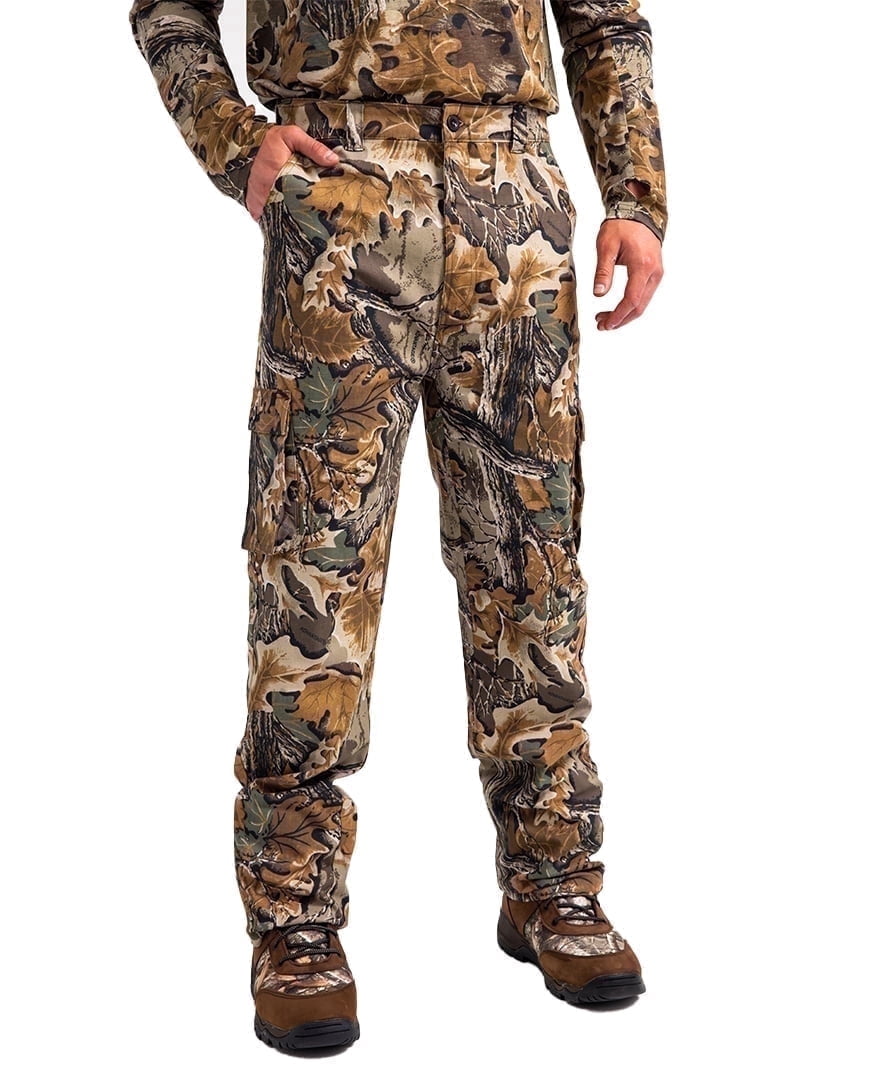 Realtree Men’s 6-Pocket Cargo Camo Hunting Pants , Regular Fit, Straight Leg, Camo Pants for Outdoor, Hiking Wear | S-4X