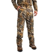 Realtree Men’s 6-Pocket Cargo Pants – Timber Camo Hunting Pants for Outdoor, Hiking, & Tactical Wear | Size L