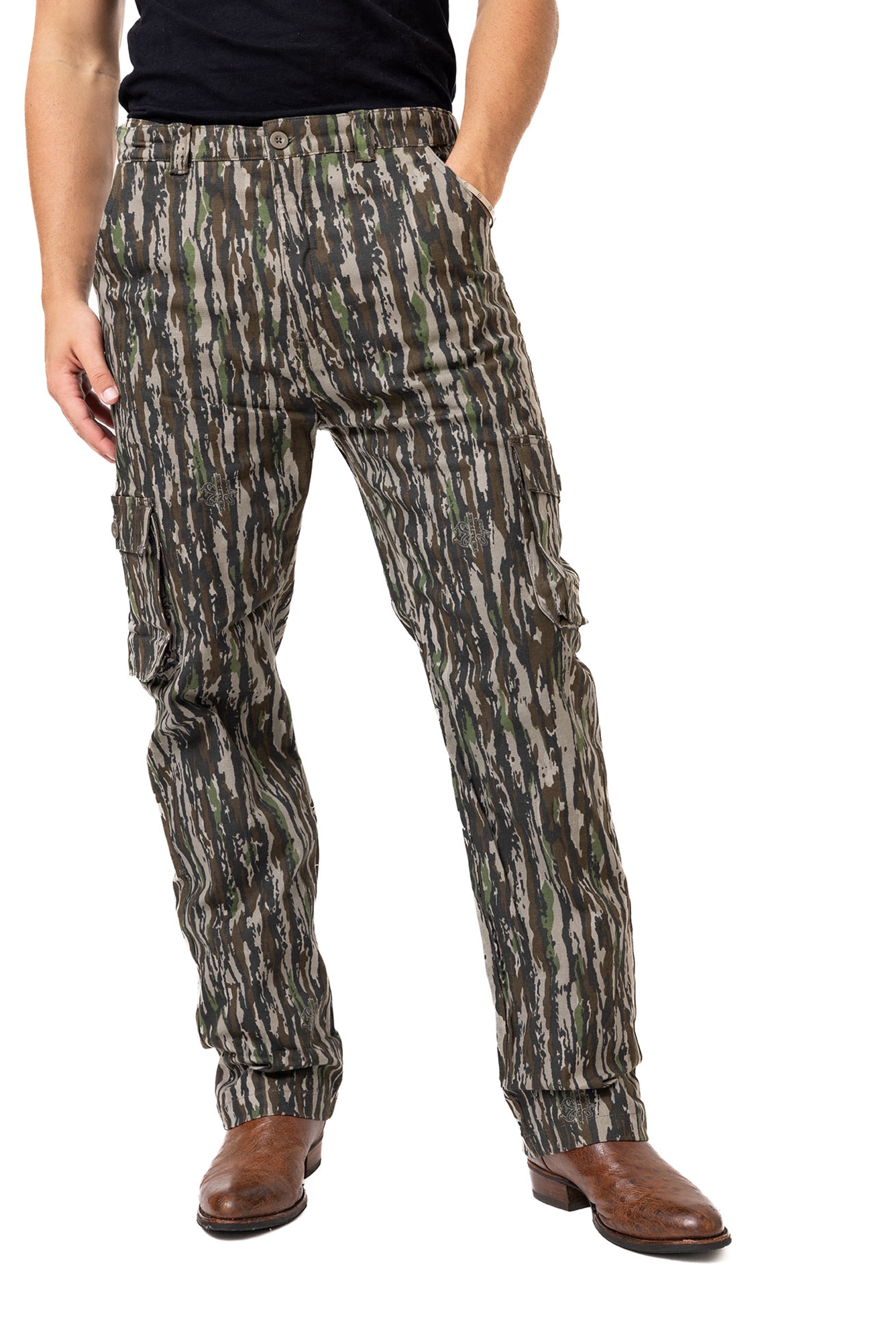 Realtree Men's 6-Pocket Cargo Camo Hunting Pants , Regular Fit