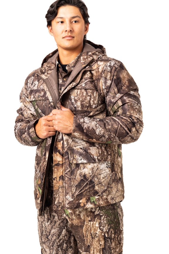 Men's APX Camo Hunting Jacket - Water Resistant Insulated  Cold Weather Parka – Ultra-Quiet & Rugged