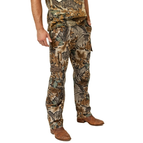 Realtree Men's All-Season Hunting Cargo Pants – Advantage Classic Camo, Stretch Fabric, 6 Pockets, Sizes S–5XL