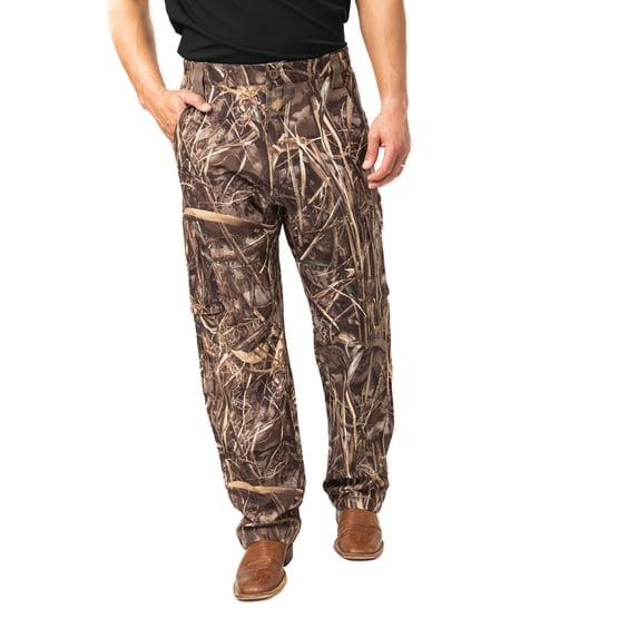 Realtree Men's All-Season Hunting Cargo Pants – Max-7 Camo, Stretch Fabric, 6 Pockets, Sizes S–5XL