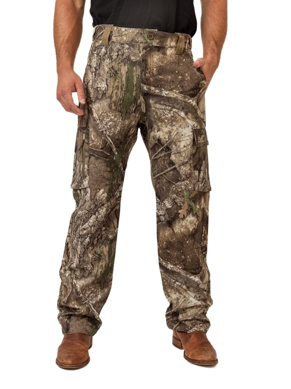 Men's All-Season Hunting Cargo Pants – APX Camo, Stretch Fabric, 6 Pockets, Sizes S–5XL